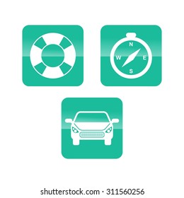 Travel Icon Logo Set