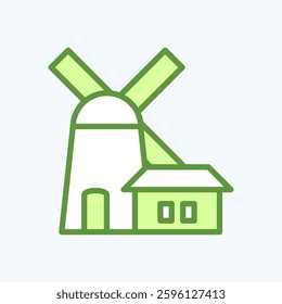 Travel icon representing attractions. Symbolizes travel, tourism, vacation and trip. Ideal for websites, apps, and design projects. Perfectly optimized for digital and mobile platforms.
