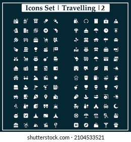 Travel Icon Set 2, Tourism Symbol and Icons. High Quality Icons for Web and Mobile, Marketing Use. High Quality Vector Icons