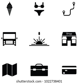 travel icon set