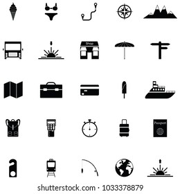 travel icon set