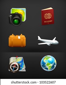 Travel icon set