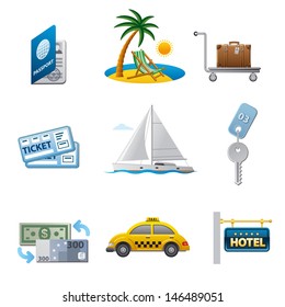 travel icon set
