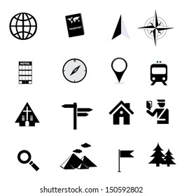 travel icon set