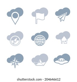 Travel icon set 