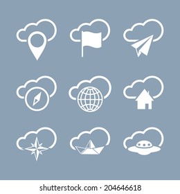 Travel icon set 