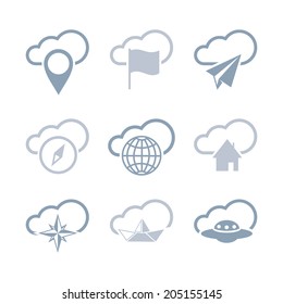 Travel icon set 