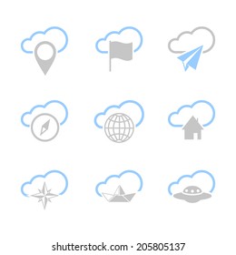 Travel icon set 