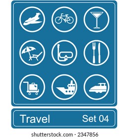 Travel icon set