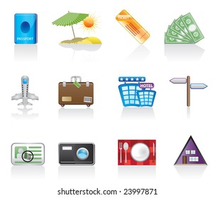 travel icon set