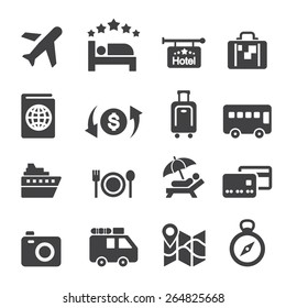 travel icon set