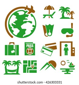 travel icon set