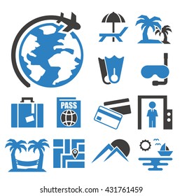 travel icon set