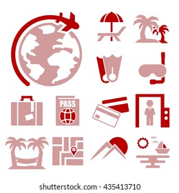 travel icon set