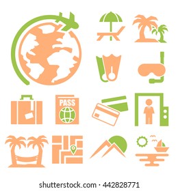 travel icon set