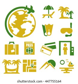 travel icon set