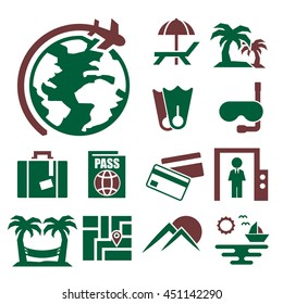 travel icon set