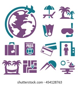 travel icon set