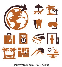 travel icon set