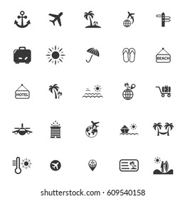 travel icon set