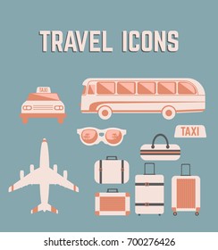 Travel icon set