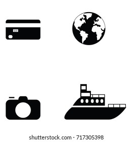 travel icon set