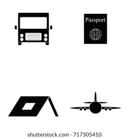 travel icon set