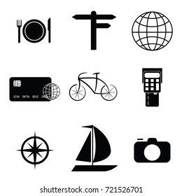 travel icon set