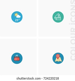 Travel icon set
