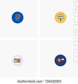 Travel icon set
