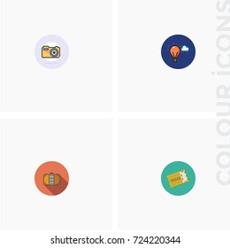 Travel icon set