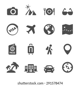 travel icon set 4, vector eps10.