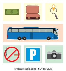 Travel icon set collection