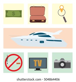 Travel icon set collection