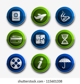Travel icon set. easy to edit vector.