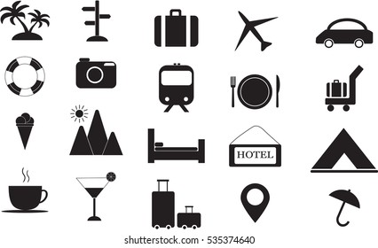 Travel  icon set, vector illustration