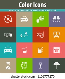Travel icon set for web sites and user interface