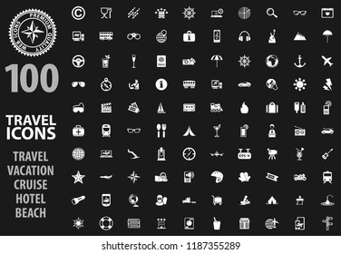 Travel icon set for web sites and user interface