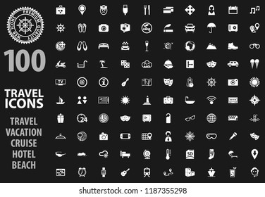 Travel icon set for web sites and user interface
