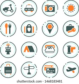 Travel icon set for web sites and user interface