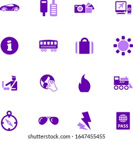 Travel icon set for web sites and user interface