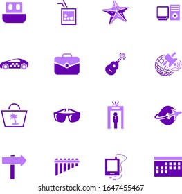 Travel icon set for web sites and user interface
