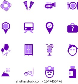 Travel icon set for web sites and user interface