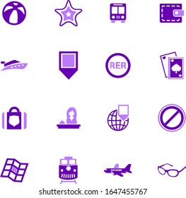 Travel icon set for web sites and user interface
