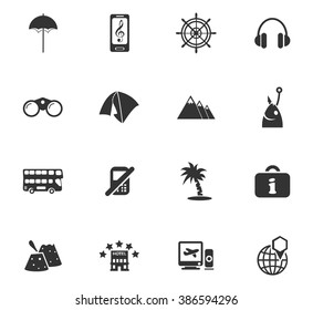 Travel icon set for web sites and user interface