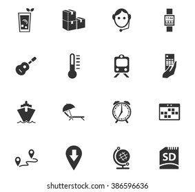 Travel icon set for web sites and user interface