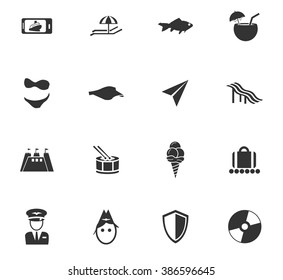 Travel icon set for web sites and user interface