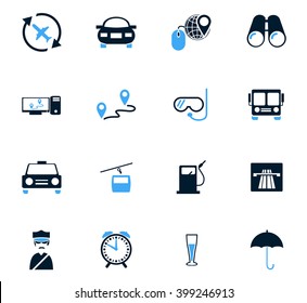 Travel icon set for web sites and user interface
