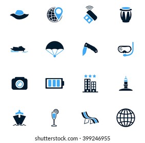 Travel icon set for web sites and user interface