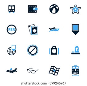 Travel icon set for web sites and user interface